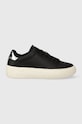 Kožené tenisky Tommy Jeans TJW NEW CUPSOLE LEATH LC plochá černá EN0EN02273