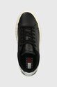 Kožené tenisky Tommy Jeans TJW NEW CUPSOLE LEATH LC černá EN0EN02273