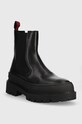 Шкіряні черевики Tommy Jeans TJW CHELSEA FOXING BOOT EN0EN02289 чорний AW23