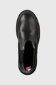 Шкіряні черевики Tommy Jeans TJW CHELSEA FOXING BOOT чорний EN0EN02289