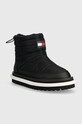 Tommy Jeans śniegowce TJW PADDED FLAT BOOT EN0EN02292 czarny AW23