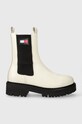 Шкіряні черевики Tommy Jeans TJW URBAN CHELSEA без утеплення білий EN0EN02298
