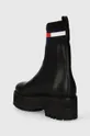 Δερμάτινες μπότες τσέλσι Tommy Jeans TJW FLATFORM CHELSEA SOCK Πάνω μέρος: Υφαντικό υλικό, Φυσικό δέρμα Εσωτερικό: Υφαντικό υλικό Σόλα: Συνθετικό ύφασμα