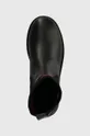 μαύρο Δερμάτινες μπότες τσέλσι Tommy Jeans TJW FLATFORM CHELSEA SOCK