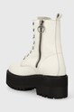 Obuwie Tommy Jeans workery skórzane TJW BOOT ZIP UP EN0EN02305 biały