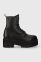 Tommy Jeans workery skórzane TJW BOOT ZIP UP płaski czarny EN0EN02305