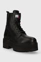 Tommy Jeans workery skórzane TJW BOOT ZIP UP EN0EN02305 czarny AW23