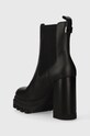 Obuv Kožené topánky chelsea Tommy Jeans TJW HIGH HEEL EN0EN02306 čierna