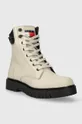 Tommy Jeans workery TJW LACE UP BOOT beżowy