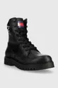 Tommy Jeans bakancs TJW LACE UP BOOT fekete