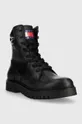 Nizki škornji Tommy Jeans TJW LACE UP BOOT črna