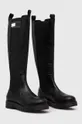 Tommy Jeans csizma TJW HIGH SHAFT BOOT fekete