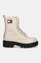 Δερμάτινα workers Tommy Jeans TJW URBAN BOOT TUMBLED LTR WL EN0EN02317 μπεζ AW24