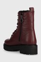 Obuwie Tommy Jeans workery skórzane TJW URBAN BOOT TUMBLED LTR WL EN0EN02317 bordowy