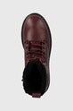 Tommy Jeans workery skórzane TJW URBAN BOOT TUMBLED LTR WL bordowy EN0EN02317