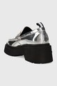 Încălțăminte Tommy Jeans mocasini TJW CHUNKY LOAFER METALLIC EN0EN02321 argintiu