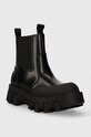 Tommy Jeans botki TJW CHUNKY CHELSEA MIX MATERIAL EN0EN02375 czarny AW23