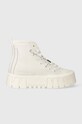 Tommy Jeans sneakers din piele TJW VULC PLATFORM MC WL platformă alb EN0EN02394