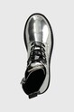 Черевики Tommy Jeans TJW FLATFORM ZIP UP METALLIC срібний EN0EN02403