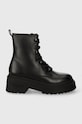 Tommy Jeans workery skórzane TJW LACE UP BOOT CHUNKY nieocieplane czarny EN0EN02404