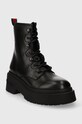 Kožené workery Tommy Jeans TJW LACE UP BOOT CHUNKY EN0EN02404 čierna AW23