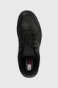 μαύρο Δερμάτινα αθλητικά παπούτσια Tommy Jeans TJW RETRO BASKET ESS