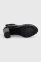 Kožne gležnjače Tommy Jeans TJW NEW ESS HIGH HEEL BOOT EN0EN02439 crna