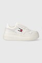 Tommy Jeans sneakers TJW RETRO BASKET FLATFORM sintetic alb EN0EN02536