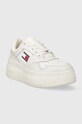 Tommy Jeans sneakers TJW RETRO BASKET FLATFORM EN0EN02536 alb AW23