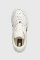 Tommy Jeans sneakers TJW RETRO BASKET FLATFORM alb EN0EN02536