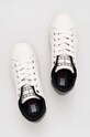 Tommy Jeans sneakers din piele TJW FLATFORM ANIMAL PRINT alb EN0EN02537
