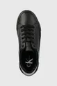 μαύρο Δερμάτινα αθλητικά παπούτσια Calvin Klein Jeans BOLD VULC FLATF LOW LACEUP LTH W