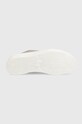 Calvin Klein Jeans sneakersy skórzane CUPSOLE FLATFORM LOW WL LTH WN YW0YW01107 szary