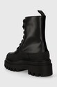Обувь Кожаные полусапоги Calvin Klein Jeans FLATFORM LACE UP BOOT LTH YW0YW01110 чёрный