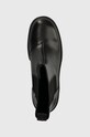 Кожени боти Calvin Klein Jeans CHUNKY HEELED CHELSEA BOOT LTH черен YW0YW01112