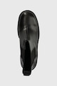 Кожени боти Calvin Klein Jeans CHUNKY HEELED CHELSEA BOOT LTH черен YW0YW01112