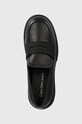 Calvin Klein Jeans mokasyny skórzane CHUNKY COMBAT LOAFER WN czarny YW0YW01120