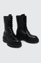 Полусапоги Calvin Klein Jeans FLATFORM KNEE BOOT LACEUP LTH WN чёрный