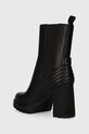 Obuwie Calvin Klein Jeans botki PLATFORM CHELSEA BOOT LTH WN YW0YW01140 czarny