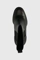 Calvin Klein Jeans botki PLATFORM CHELSEA BOOT LTH WN czarny YW0YW01140