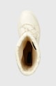 Calvin Klein Jeans śniegowce FLATFORM SNOW BOOT NYLON WN beżowy YW0YW01146