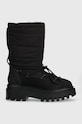 Calvin Klein Jeans śniegowce FLATFORM SNOW BOOT NYLON WN ocieplane czarny YW0YW01146