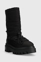 Calvin Klein Jeans śniegowce FLATFORM SNOW BOOT NYLON WN YW0YW01146 czarny AW23