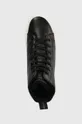 μαύρο Δερμάτινα ελαφριά παπούτσια Calvin Klein Jeans CUPSOLE FLATFORM MID WL LTH WN