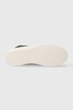 Kožne tenisice Calvin Klein Jeans CUPSOLE FLATFORM MID WL LTH WN YW0YW01180 crna
