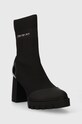 Nízké kozačky Calvin Klein Jeans PLATFORM KNIT SOCK WN YW0YW01196 černá AW23