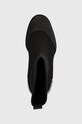 Nízké kozačky Calvin Klein Jeans PLATFORM KNIT SOCK WN černá YW0YW01196