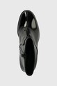 Calvin Klein Jeans botki MID BLOCK HEEL BOOT NAPLAK WN czarny YW0YW01258