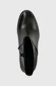 чорний Шкіряні черевики Calvin Klein Jeans MID BLOCK HEEL BOOT LTH WN