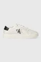 bianco Calvin Klein Jeans sneakers in pelle CLASSIC CUPSOLE LACEUP LTH WN Donna